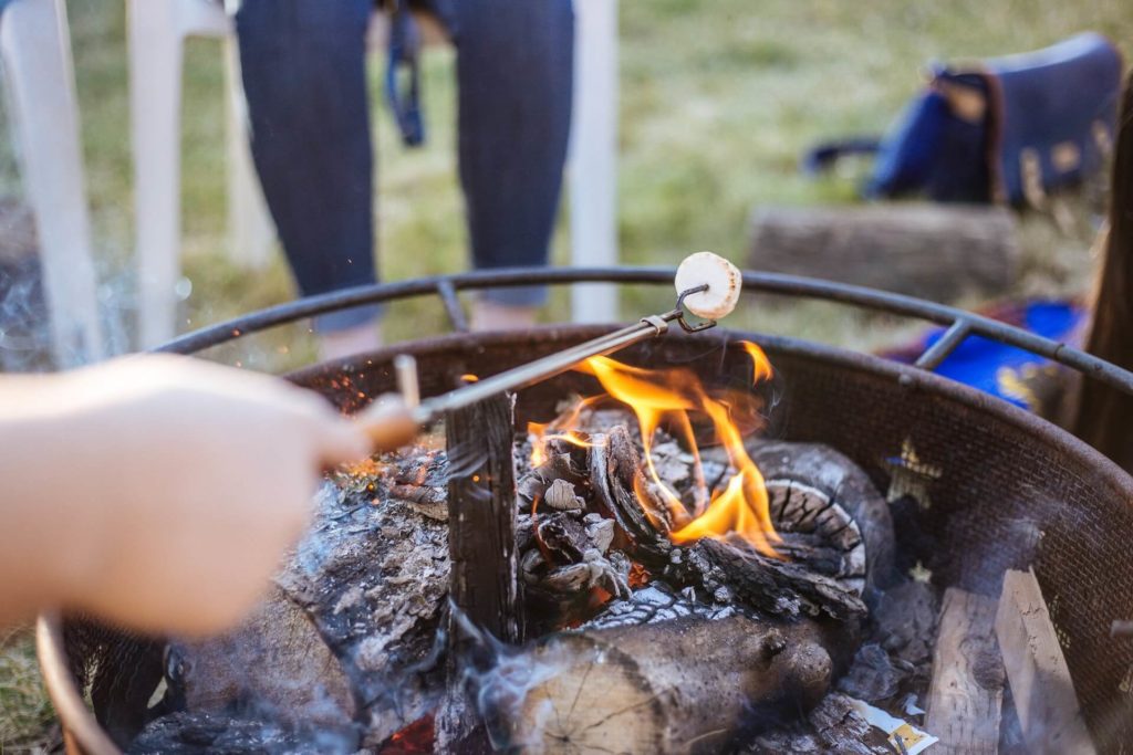 Cook over a campfire